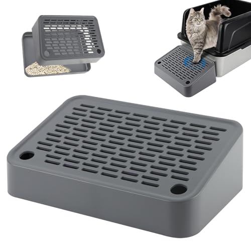 Rolcoassuns Katzen Rampe für Katzentoilette, Katzentoiletten-Stufen/Treppe mit Filterfunktion und Rutschfesten Gummifüßen, Geeignet für Kleine und Ältere Katzen Rolcoassuns Katzen Rampe für Katzentoilette, Katzentoiletten-Stufen/Treppe mit Filterfunktion und Rutschfesten Gummifüßen, Geeignet für Kleine und Ältere Katzen von Rolcoassuns