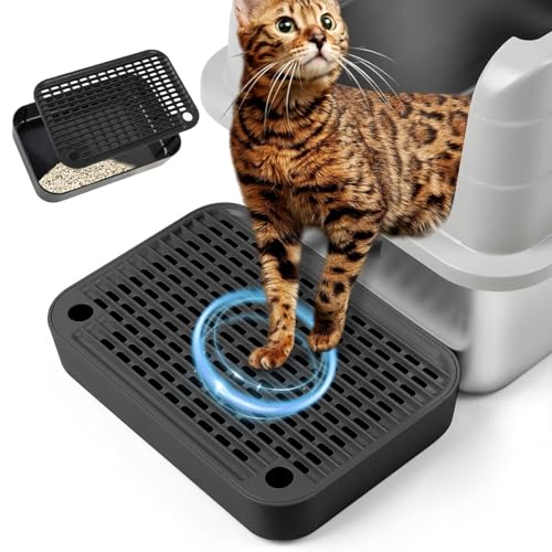Rolcoassuns Katzen Rampe für Katzentoilette, Katzentoiletten-Stufen/Treppe mit Filterfunktion und Rutschfesten Gummifüßen, Geeignet für Kleine und Ältere Katzen Rolcoassuns Katzen Rampe für Katzentoilette, Katzentoiletten-Stufen/Treppe mit Filterfunktion und Rutschfesten Gummifüßen, Geeignet für Kleine und Ältere Katzen von Rolcoassuns