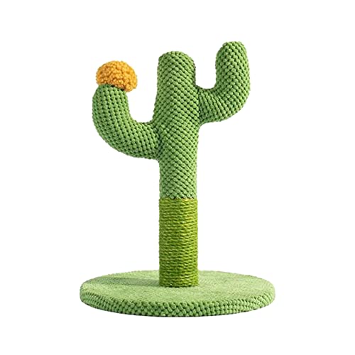 Cactus Cat Scratcher Tree, 1 Stück Interaktiver Kätzchen-Kratzer mit 3 Kratzstangen, schützt Möbel mit natürlichem Sisal-Katzenspielzeug von Rolempon