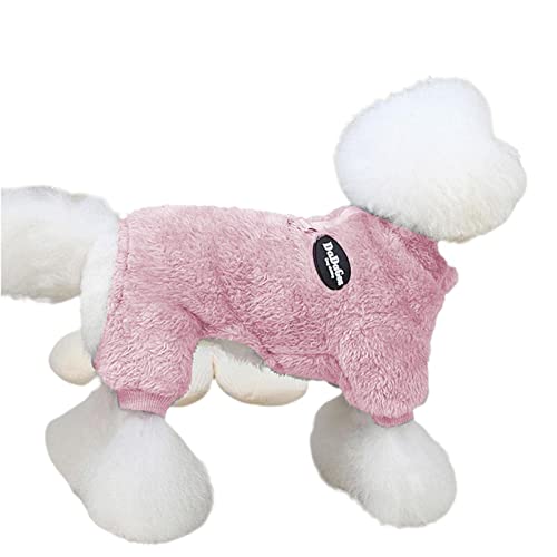 Hunde-Winter-Pyjama,Thermo-Hundepyjama Fuzzy Velvet Doggie Coat | Winter Doggy Soft Pet Cold Weather Kleidung Katzenbekleidung für kleine, mittlere und große Hunde Rolempon von Rolempon