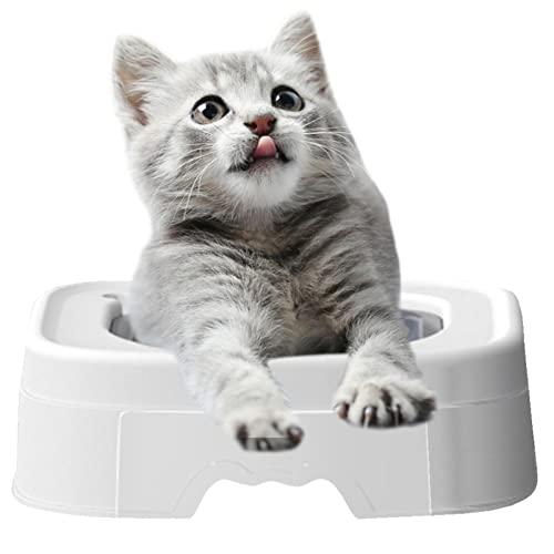 Katzentoiletten-Trainingsset | Groove Shape Auto-Katzentoiletten-Training - Katzentoiletten-Trainingssystem, Katze beibringen, die Toilette zu benutzen Toiletten-Trainingsset für Katzen Rolempon von Rolempon