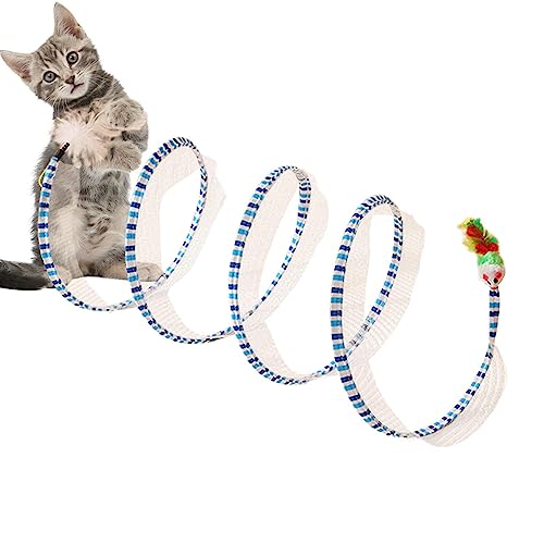 Katzentunnelspielzeug - Haustierspielzeugtunnel für interaktiven Spaß - Erweiterbarer Katzenzelt-Tunnel, gerades Kanalrohr-Spielzeug für Hunde, Kaninchen, kleine Haustiere, Meerschweinchen, Rolempon von Rolempon