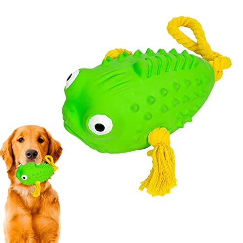 Rolempon Beißspielzeug für Hunde | Quietschendes Zahnen & beruhigendes Flexibles Hundekauspielzeug,Clownfisch-Form, langlebiges, unzerstörbares Haustierspielzeug für aggressives Kauen, reduziert von Rolempon