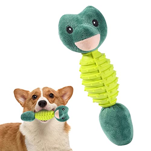 Rolempon Haustier-Plüschspielzeug für Hunde,Kauspielzeug für zahnende Haustiere mit Quietschgeräusch - Bissfestes Puzzle-Hundespielzeug in Tierform zur Zahnreinigung und Unterhaltung für kleine von Rolempon