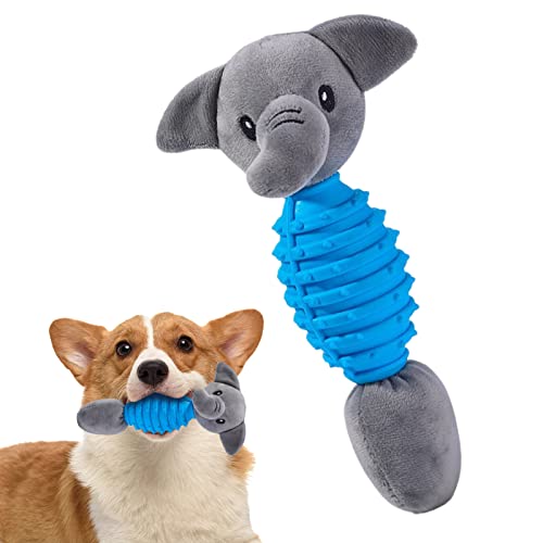 Rolempon Haustier-Plüschspielzeug für Hunde - Welpenspielzeug, Kauspielzeug für Haustiere mit Quietschen,Gefüllte Zähne reinigendes Haustier-Unterhaltungs-Puzzle-Hundespielzeug für große, mittelgroße von Rolempon