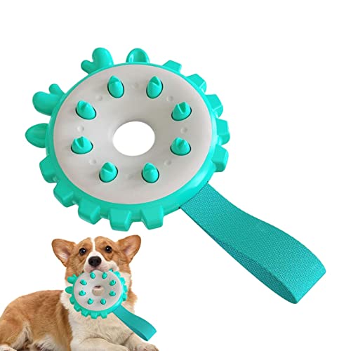 Rolempon Hunde-Zahnknirschspielzeug | Scheibenförmiges Welpen-Kauspielzeug zum Zahnen mittelgroßer Hunde - Quietschspielzeug für Hunde für Aggressive Kauer, langlebiges Kauspielzeug für Hunde großer von Rolempon