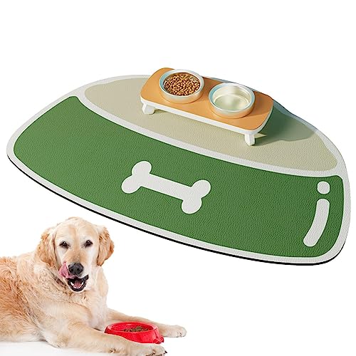 Rolempon Hundefuttermatte | Wasserabweisendes Silikon-Tischset für Hunde und Katzen,rutschfeste Futtermatte für Haustiere, Futtermatte für Hundenäpfe, Matte zur Verhinderung von Futter von Rolempon