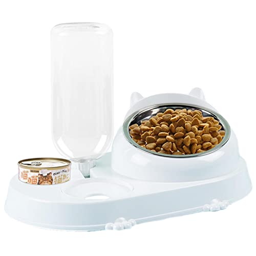 Rolempon Katzenfutter- und Wassernapf-Set - 3-in-1-Futternapf für Haustiere | Mehrzweck-Tierbedarf für Essen, Trinken, Snacks, Haustiere und Tierbesitzer, leicht zu reinigen von Rolempon