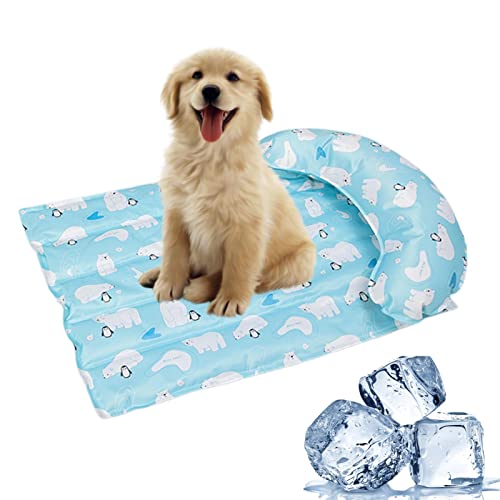 Rolempon Kühlmatte für Hunde | Haustiere Sommer ICY Cool Schlafmatratze - Cartoon Self Cooling Pad, Essentials für Hunde und Katzen zur Kühlung im heißen Sommer von Rolempon