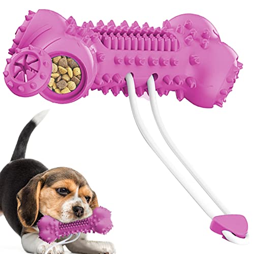 Rolempon Unzerstörbares Hundespielzeug,Knochenförmiges TPR Voice Hundespielzeug Saubere Zähne - Hund mittlerer Rasse, Hundespielzeug, Robustes, langlebiges Hundespielzeug mit Naturkautschuk von Rolempon