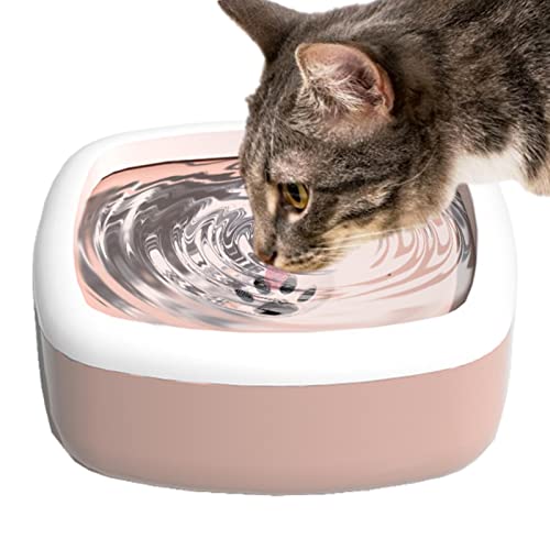Wassernapf für Hunde | Nicht Nasser Mund Splash Wasser Katzennapf,Kein Verschütten und Rutschfester Langsamgetränke-Wassernapf für kleine, mittlere und große Haustiere Rolempon von Rolempon