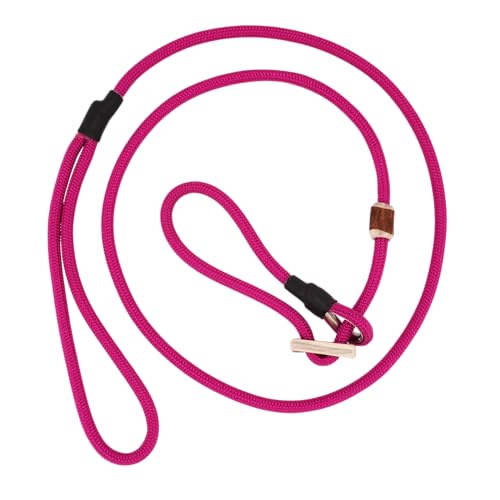 Moxonleine Durham für Hunde | Robuste Hundeleine | Halsband & Leine in einem | Hochwertige Retrieverleine & Agilityleine mit Zugstopp (Pink, 130 cm) von Romneys