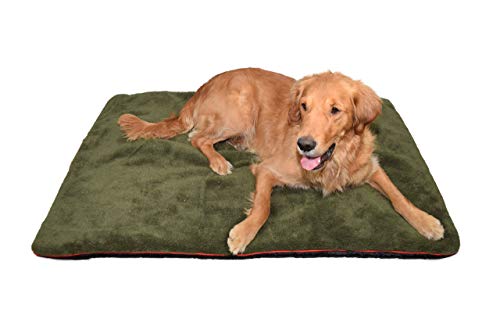 Petbed - Hundedecke Faserpelz | Robustes Material | Isolierende Thermo-Decke | Waschbar | rutschfest | 70 x 100 cm, Oliv Petbed - Hundedecke Faserpelz | Robustes Material | Isolierende Thermo-Decke | Waschbar | rutschfest | 70 x 100 cm, Oliv von Romneys