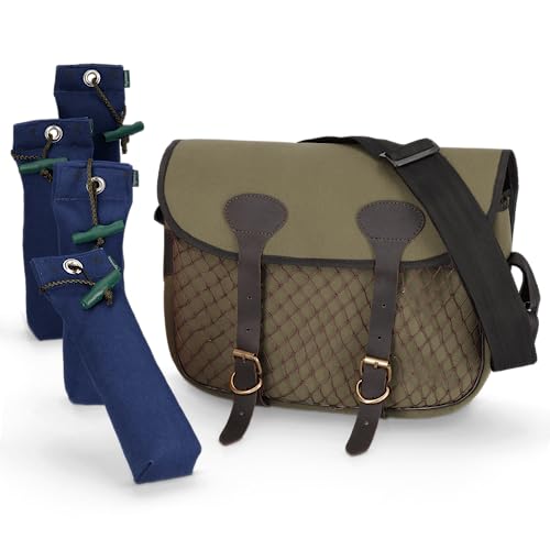 Romneys Dummytasche Classic inkl. 4 Standard-Dummies | Wild- oder Dummytasche Classis Standard-Dummy | Ideal für das Hundetraining (blau) von Romneys