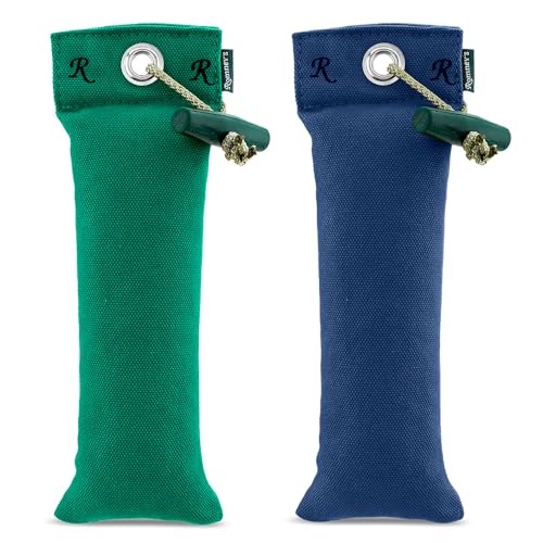 Romneys Junior Dummy 250 g - Für das Hunde- und Apportiertraining, schwimmfähig (Grün + Blau) von Romneys