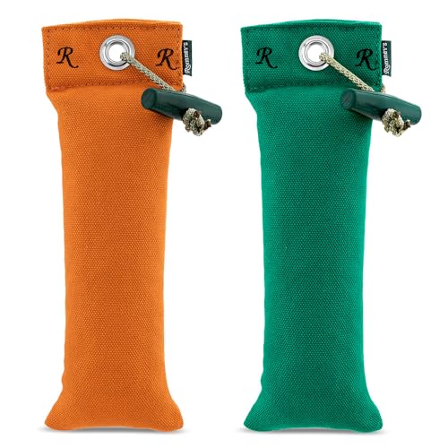 Romneys Junior Dummy 250 g - Für das Hunde- und Apportiertraining, schwimmfähig (Orange + Grün) von Romneys
