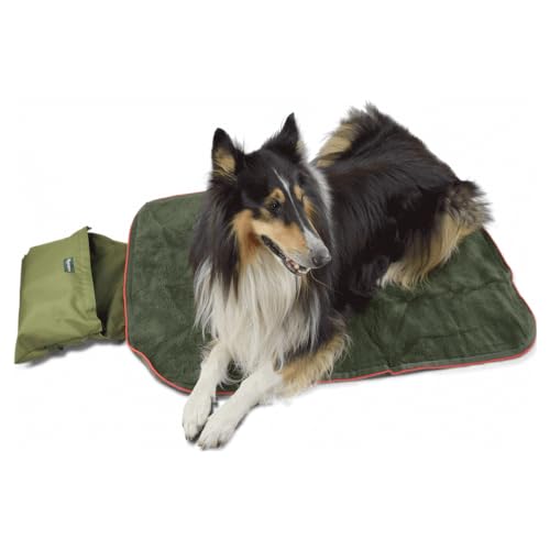 Romneys Outdoor Travelbed Voyager für Hunde | 70 x 100 cm | Praktischer Reisedecke mit Tasche | Wasserfeste Unterseite | Weiche und kuschelige Innenseite von Romneys