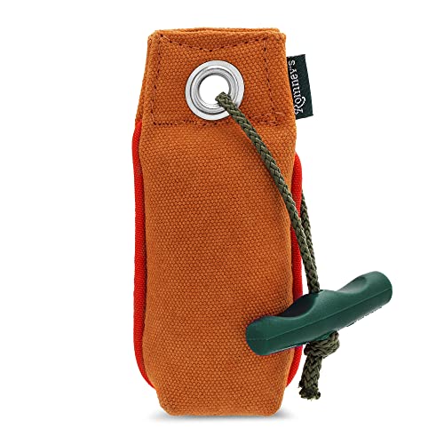 Romneys Suchen Dummy - Der Mini-Dummy für kleine Hunde 100g - Der Pocketdummy ist schwimmfähig und mit Wurfgriff (orange) von Romneys