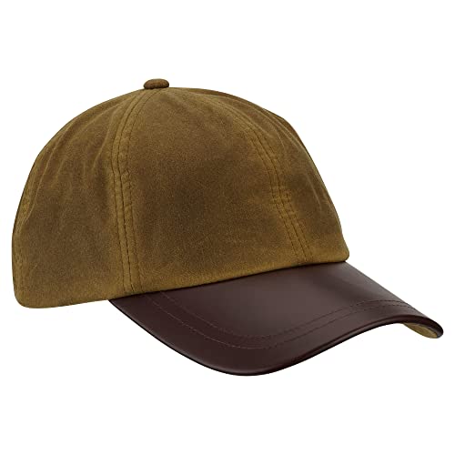 Romneys Wachscap | aus 100% gewachster Baumwolle, Wind und wasserdicht | Farbe: Beige | One Size von Romneys