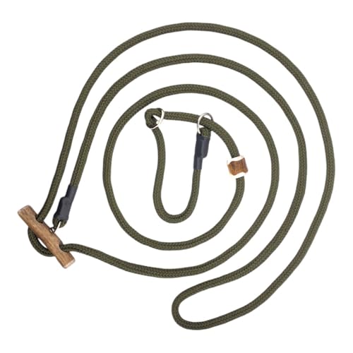 Umhängeleine Moxonleine Melrose– Robuste Retrieverleine mit Zugbegrenzung und Geweihstopper | Ideal für Hundesport, Jagen und Agility | Stufenlos verstellbar (Oliv) von Romneys