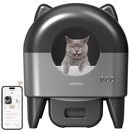 Automatische Katzentoilette, 110L großes Fassungsvermögen automatische Katzentoilette, geeignet für mehrere Haustiere, Müllbeutel mit Kordelzug, vollständig versiegelt, desodorierend, dedizierte App Automatische Katzentoilette, 110L großes Fassungsvermögen automatische Katzentoilette, geeignet für mehrere Haustiere, Müllbeutel mit Kordelzug, vollständig versiegelt, desodorierend, dedizierte App von Ronarda