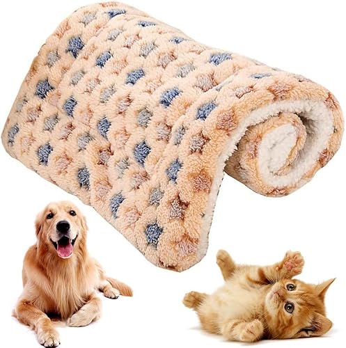 Rongchenghao Bettwäsche, waschbare Katzen- und Hundekäfigmatratze, Hunde- und Katzendecke aus Wolle, bequeme Winter-Bettwäsche, geeignet für kleine Hunde, Haustiere, Katzen (55 x 42 cm) von Rongchenghao