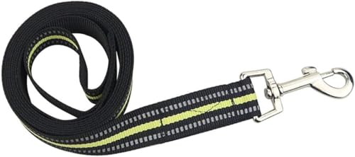 Rongchenghao Tragbare Hundeleine, reflektierend in der Nacht, Hundetraining, Gehgürtel, eng gewebtes Nylon, geeignet für kleine, mittelgroße und große Hunde, 2 m lang (grün) von Rongchenghao