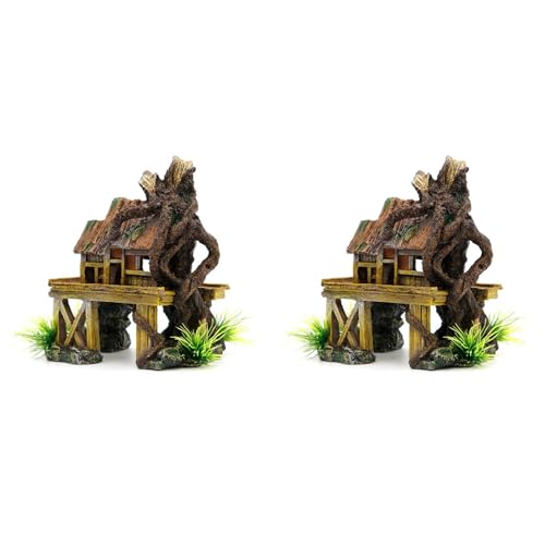 Ronlok 2X Aquarium Dekoration KüNstliche Fische Reptilien Haus Shelter Fisch Aquarium Landschaftsbau Harz GebäUde Ornamente Ronlok 2X Aquarium Dekoration KüNstliche Fische Reptilien Haus Shelter Fisch Aquarium Landschaftsbau Harz GebäUde Ornamente von Ronlok