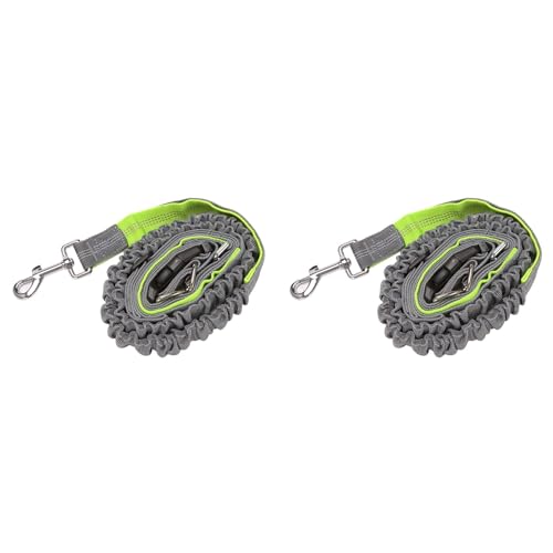Ronlok 2X FreihäNdige Hunde Leine, Einziehbare Hunde Leine, Elastischer Bungee Hunde GüRtel, Jogging Leine mit HüFt Gurt GrüN Ronlok 2X FreihäNdige Hunde Leine, Einziehbare Hunde Leine, Elastischer Bungee Hunde GüRtel, Jogging Leine mit HüFt Gurt GrüN von Ronlok