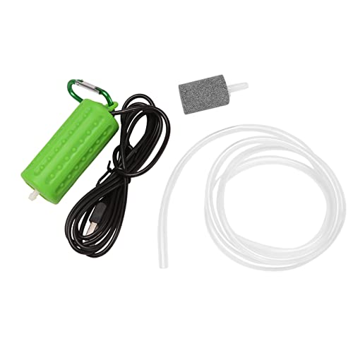 Ronlok Mini-USB-Luftpumpe, Aquarium-Luftpumpe, Sauerstoffpumpe, Angeln, Mini-Aquarium, sehr leise – Grün von Ronlok