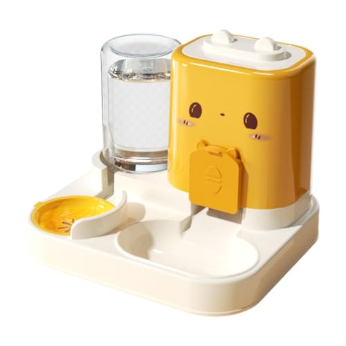 Ronyme 2-in-1-Futterautomat für Haustiere, Futternapf für Haustiere, Reiseversorgung, praktischer, tragbarer, Abnehmbarer Katzenfutterautomat für Kleintiere, Gelb Ronyme 2-in-1-Futterautomat für Haustiere, Futternapf für Haustiere, Reiseversorgung, praktischer, tragbarer, Abnehmbarer Katzenfutterautomat für Kleintiere, Gelb von Ronyme