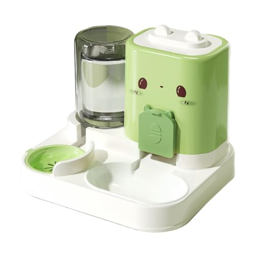 Ronyme 2-in-1-Futterautomat für Haustiere, Futternapf für Haustiere, Reiseversorgung, praktischer, tragbarer, Abnehmbarer Katzenfutterautomat für Kleintiere, GrÜn Ronyme 2-in-1-Futterautomat für Haustiere, Futternapf für Haustiere, Reiseversorgung, praktischer, tragbarer, Abnehmbarer Katzenfutterautomat für Kleintiere, GrÜn von Ronyme