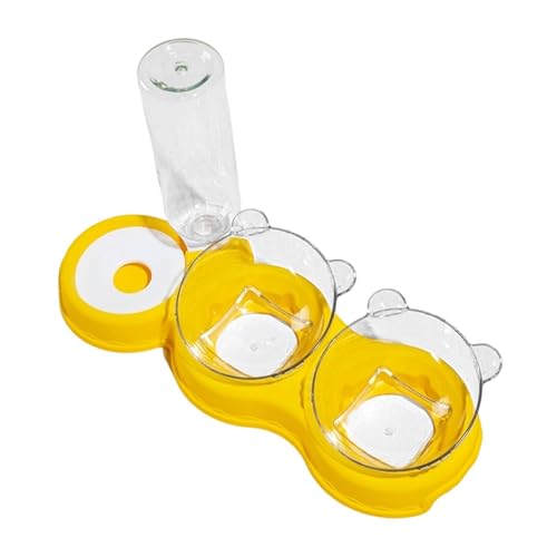 Ronyme 3-in-1-Katzennapf-Set, Nass- und Trockenfutternapf, leicht zu reinigende Futternäpfe für kleine oder mittelgroße Hunde und Katzen, Gelb Ronyme 3-in-1-Katzennapf-Set, Nass- und Trockenfutternapf, leicht zu reinigende Futternäpfe für kleine oder mittelgroße Hunde und Katzen, Gelb von Ronyme