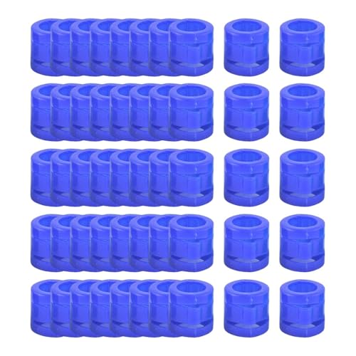 Ronyme 50 Stück Hühner-Identifikationsbänder, Beinringe, 0,9 cm, zu öffnen, leicht, mit Schnappverschluss, Blau Ronyme 50 Stück Hühner-Identifikationsbänder, Beinringe, 0,9 cm, zu öffnen, leicht, mit Schnappverschluss, Blau von Ronyme