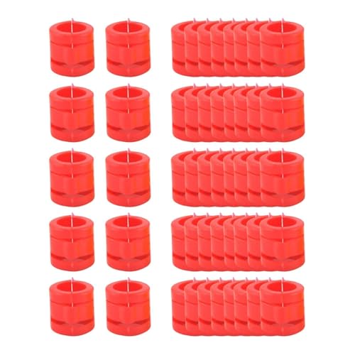 Ronyme 50 Stück Hühner-Identifikationsbänder, Beinringe, 0,9 cm, zu öffnen, leicht, mit Schnappverschluss, Rot Ronyme 50 Stück Hühner-Identifikationsbänder, Beinringe, 0,9 cm, zu öffnen, leicht, mit Schnappverschluss, Rot von Ronyme
