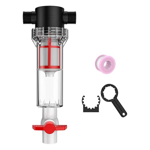 Ronyme Aquarium-Filterpumpe, Sedimentwasserfilter, Kleiner Teich, 3/4 Zoll, auslaufsicher, Zubehör für Aquarien, geräuscharme Abfallfilterung, 200 Mesh Außengewinde von Ronyme