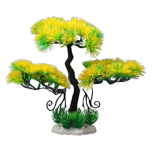 Ronyme Aquarium Pflanzen Bonsai Modell Wasser Pflanzen Micro Landschaft Baum Aquarium Dekoration, Gelb Ronyme Aquarium Pflanzen Bonsai Modell Wasser Pflanzen Micro Landschaft Baum Aquarium Dekoration, Gelb von Ronyme