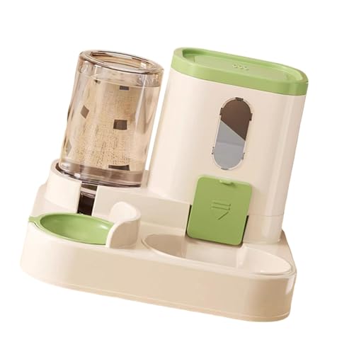 Ronyme Automatischer Katzenfutter- und Wasserspender, tragbarer Futter- und Wassernapf, Futter- und Wasserspender für Haustiere, für Kaninchen, Hauskatzen, GrÜn Ronyme Automatischer Katzenfutter- und Wasserspender, tragbarer Futter- und Wassernapf, Futter- und Wasserspender für Haustiere, für Kaninchen, Hauskatzen, GrÜn von Ronyme