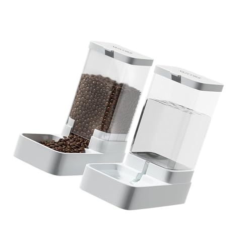 Ronyme Futter Und Wasserspender Set für Haustiere, Katzen, Futterspender für von Ronyme