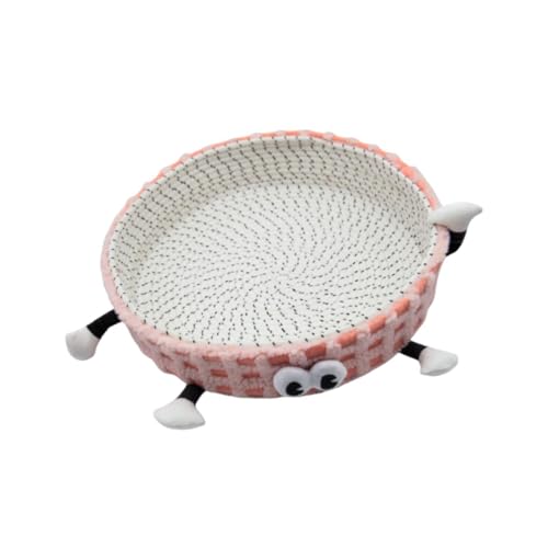 Ronyme Gewebtes Katzenbett, Schlafhaus, Möbelschutz, entzückendes tragbares Haustierbett, Katzenkratzbaum für Hauskatzen, Winter, kleine Haustiere, Rosa Ronyme Gewebtes Katzenbett, Schlafhaus, Möbelschutz, entzückendes tragbares Haustierbett, Katzenkratzbaum für Hauskatzen, Winter, kleine Haustiere, Rosa von Ronyme