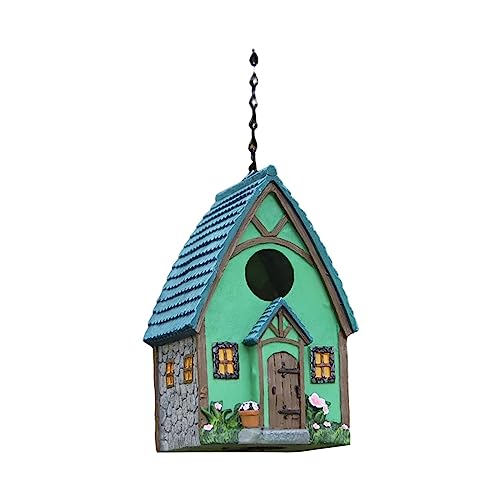 Ronyme Hängende Vogelhäuser, Vogelzuchtbox, einfach aufzuhängendes Harz, Bluebird-Unterschlupf, Vogelhaus für Vögel, für draußen, Terrasse, Pflanzer von Ronyme