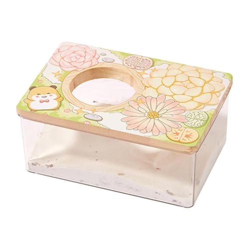 Ronyme Hamster Bad Toilette Graben Sand Behälter Badewanne Haustier Toilette für Gerbil, S von Ronyme