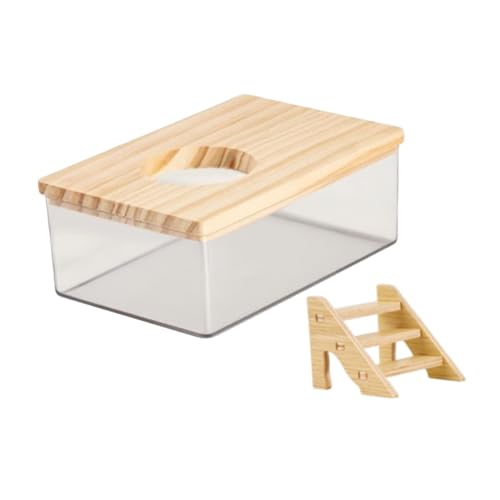 Ronyme Hamster Sandbad Box Toilette Haustier Badezimmer Zubehör Haustier Bad und Toilette für Frettchen, L von Ronyme