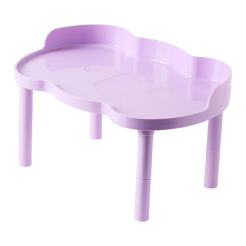 Ronyme Hamster-Spielplattform, Kleintier-Plattform, höhenverstellbar, stabil, für Futternapf, Lila von Ronyme