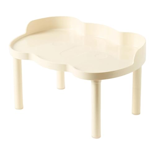 Ronyme Hamster-Spielplattform, Kleintier-Plattform, höhenverstellbar, stabil, für Futternapf, Weiß von Ronyme