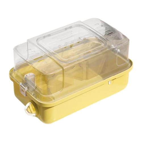 Ronyme Hamsterkäfig-Tragetasche, Haus, transparent, Reisetasche für Kleintiere, Lebensraum für Kleintiere, Meerschweinchen, Ratten, Mäuse, Gelb Ronyme Hamsterkäfig-Tragetasche, Haus, transparent, Reisetasche für Kleintiere, Lebensraum für Kleintiere, Meerschweinchen, Ratten, Mäuse, Gelb von Ronyme