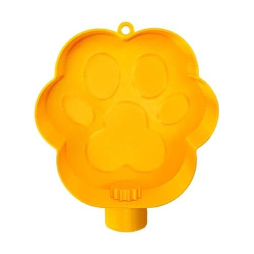 Ronyme Haustier-Wassernapf-Tablett, Verwendung mit Flasche, tragbares Gericht für Reisen, Angeln, Outdoor, Wandern, Gelb von Ronyme
