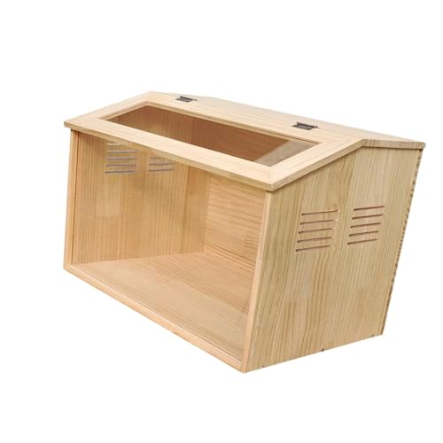 Ronyme Hölzerne Hühnerbrutbox Zuchtbox Hamster Transparent Supplies Enten Vögel Hühnerstall Wachtelstall, 60x40x40cm von Ronyme