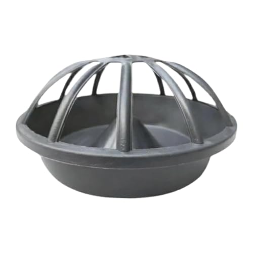 Ronyme Hühnerfutterspender, Futterspender, Schüssel, tragbar, Bauernhof, Hinterhof, Taubenfutterspender, Geflügelfuttereimer für Wachteln, Gänse, Hühner, 12 Löcher Ronyme Hühnerfutterspender, Futterspender, Schüssel, tragbar, Bauernhof, Hinterhof, Taubenfutterspender, Geflügelfuttereimer für Wachteln, Gänse, Hühner, 12 Löcher von Ronyme