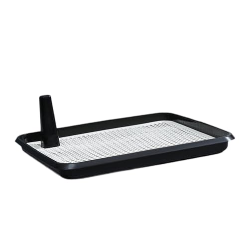 Ronyme Hundetoilette, Pinkelhalter, Indoor-Hundetoilette, Welpentrainingsunterlage für Häschenwohnheim, Schwarz Ronyme Hundetoilette, Pinkelhalter, Indoor-Hundetoilette, Welpentrainingsunterlage für Häschenwohnheim, Schwarz von Ronyme